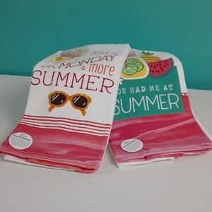 Summer Kitchen Towels, Set of 2, Kay Dee Designs, Vibrant Summer Colors